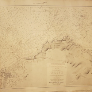 Ancienne carte marine des abords de Saint-Nazaire