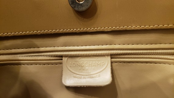 Sac à main Longchamp beige monogramme - image 5