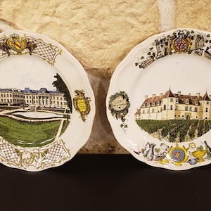 2 superb Lunéville earthenware plates