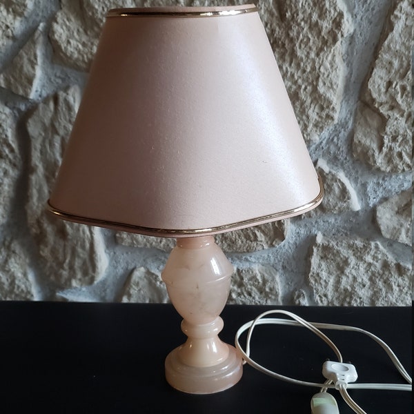 Pink Marble Lamp Etsy