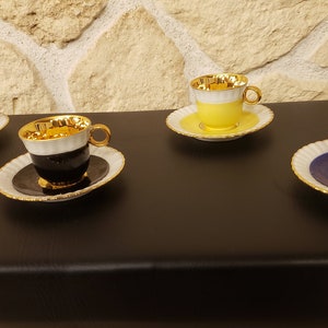 Serviço de cafezinho em porcelana francesa Limoges