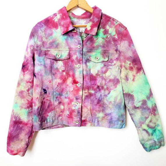 Tie Dye Denim Jacket Ice Tie Dye Jean 