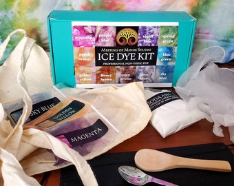 Ice dye kit, DIY tie dye, Adult craft kit, fabric dye