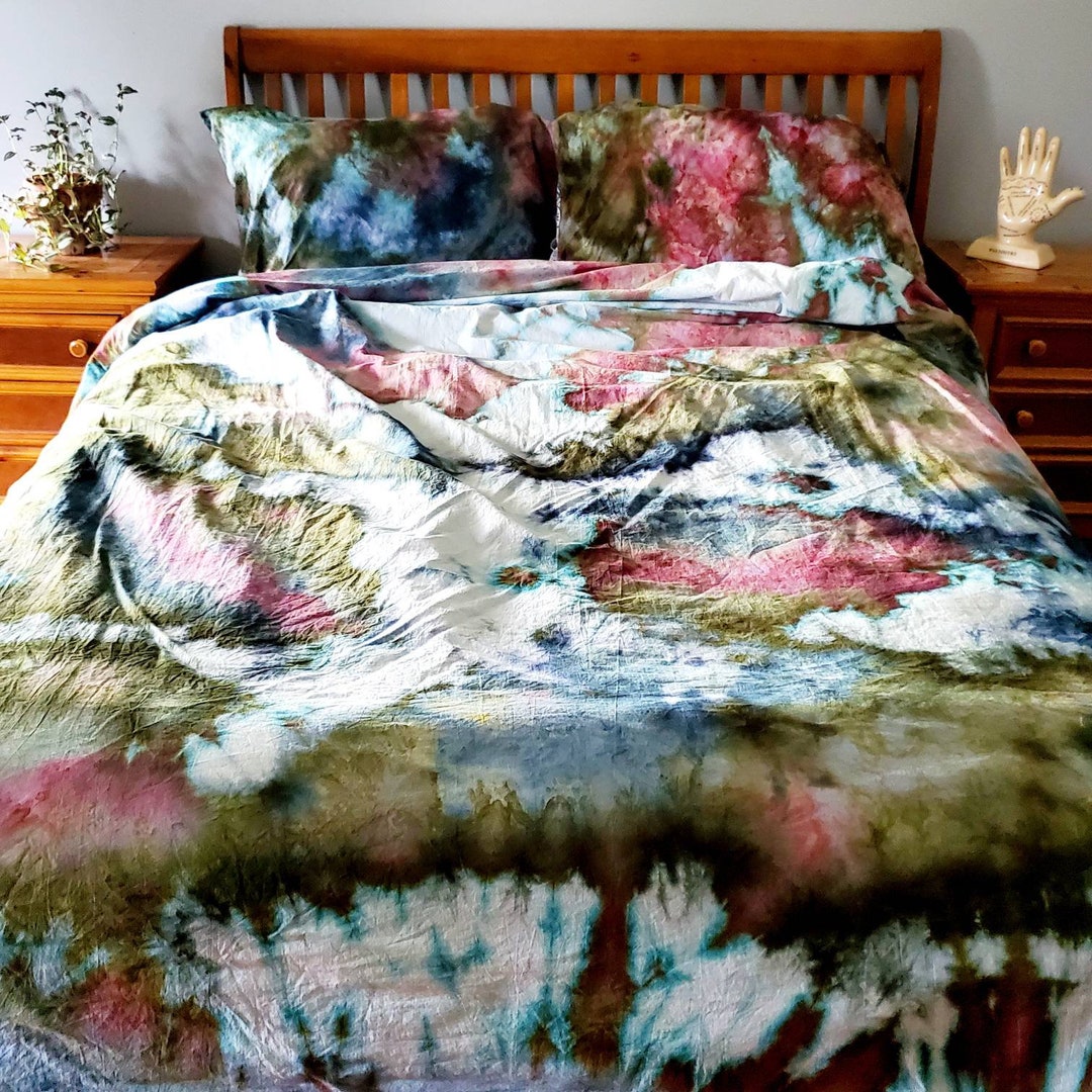Tie Dye Bedding Tie Dye Sheets Tie Dye Duvet Tie Dye - Etsy