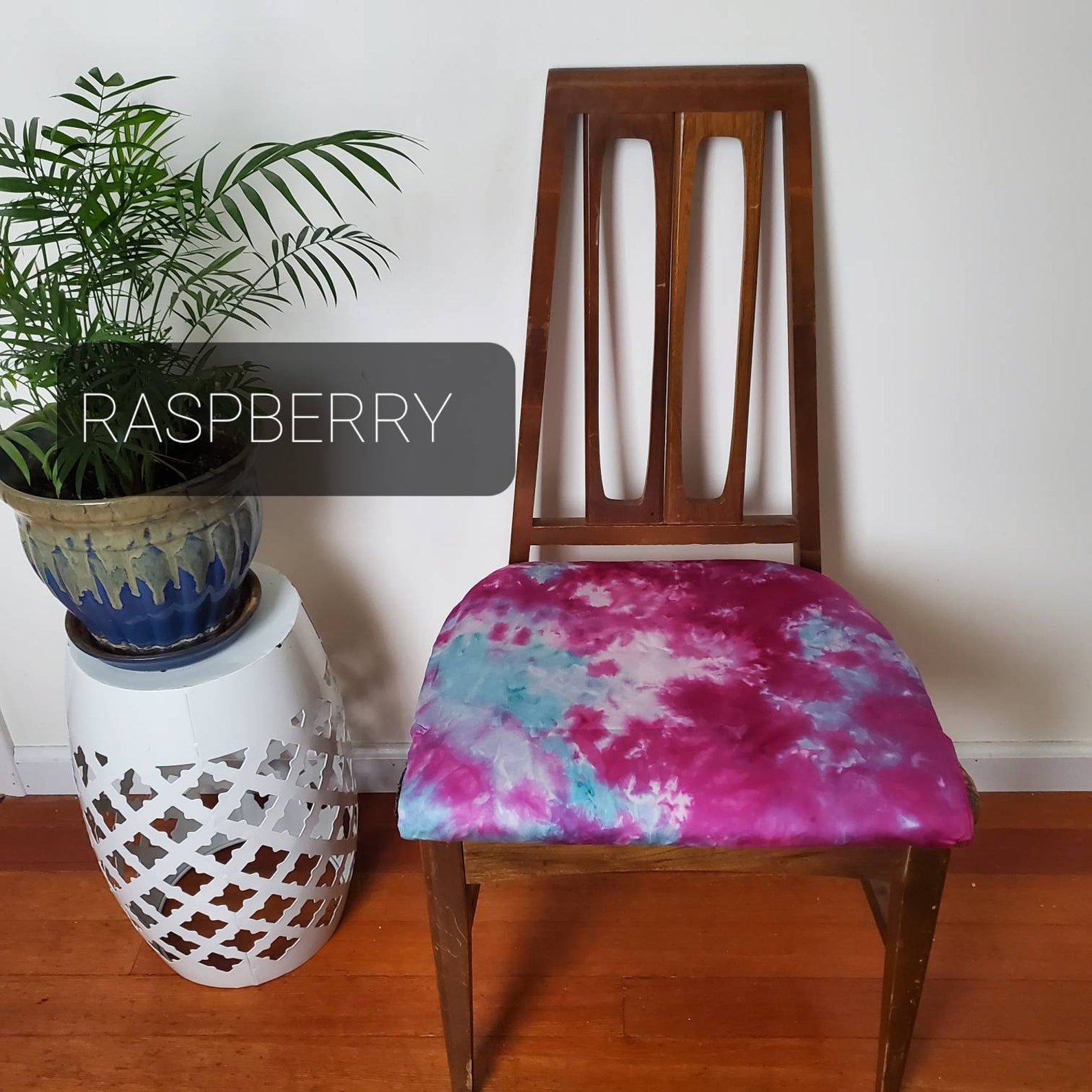Tie Dye Chair Upholstery hand tie dyed fabric measured and Etsy