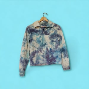 Ice dye jacket, hand dyed coat, tie dye men&#39;s jacket, men&#39;s small