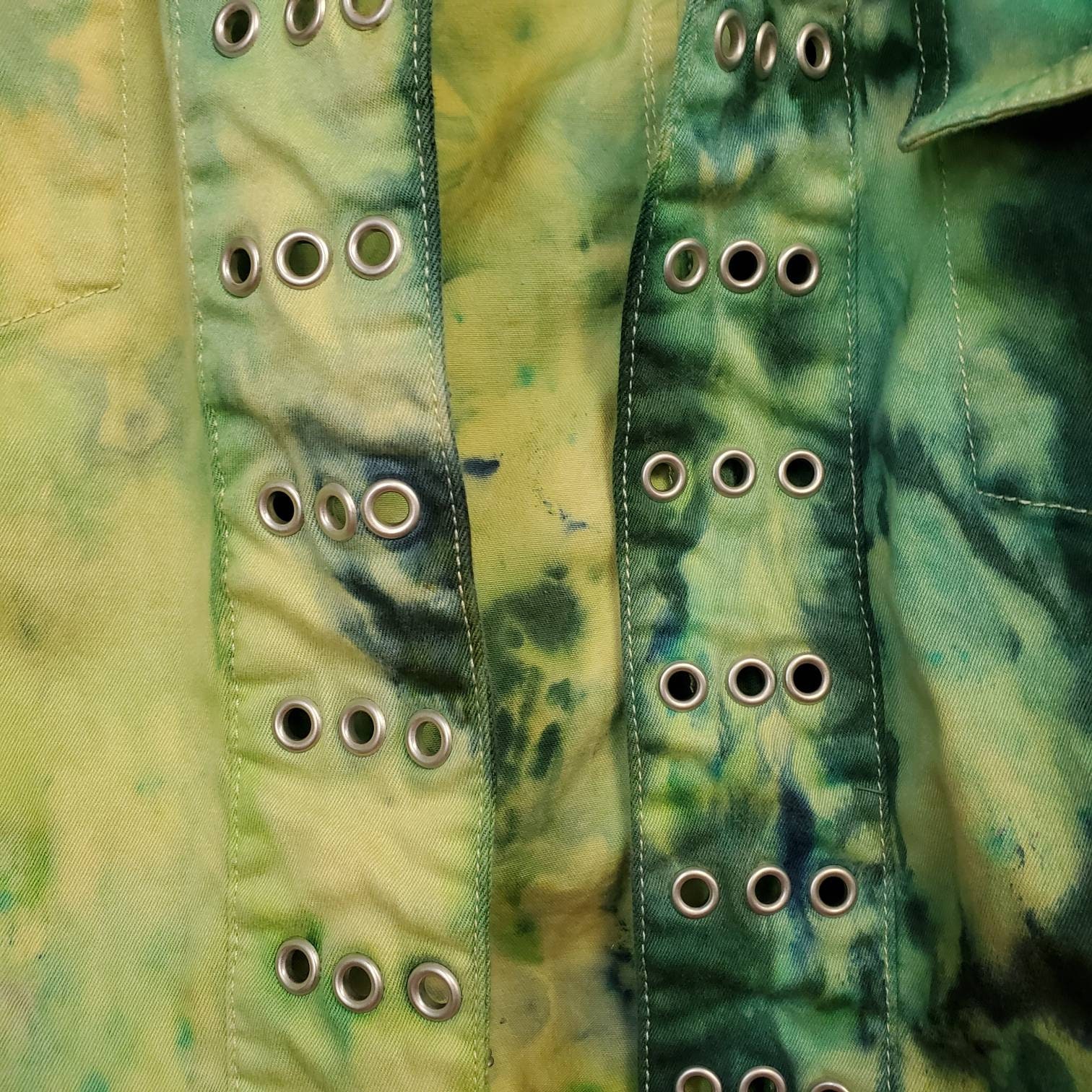 Tie Dye Jacketice Dyed Denim Jacket Women's Hand Dyed Etsy