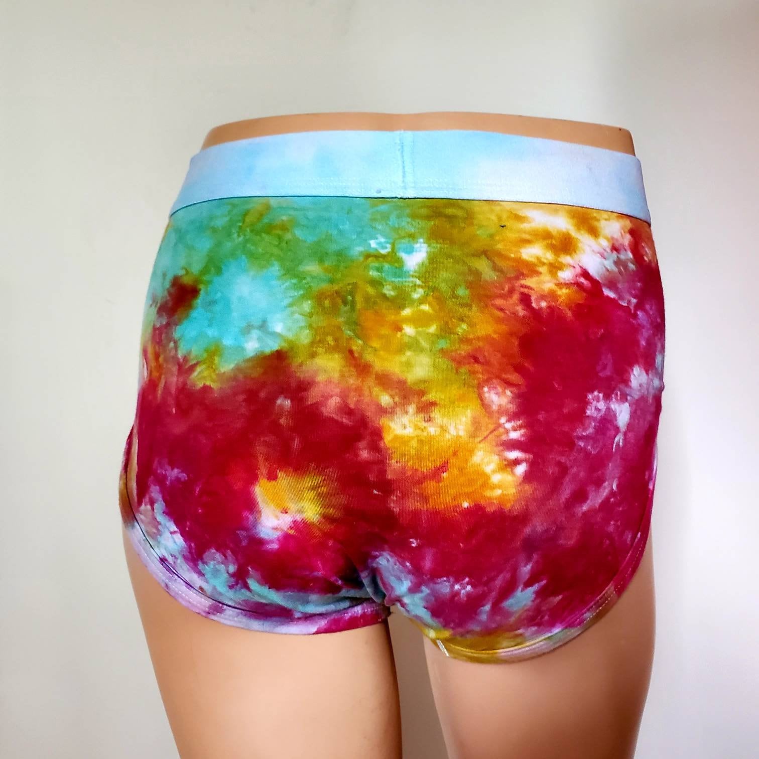 Rainbow Tie Dye Briefs Pride Rainbow Underwear Men's Tie Etsy