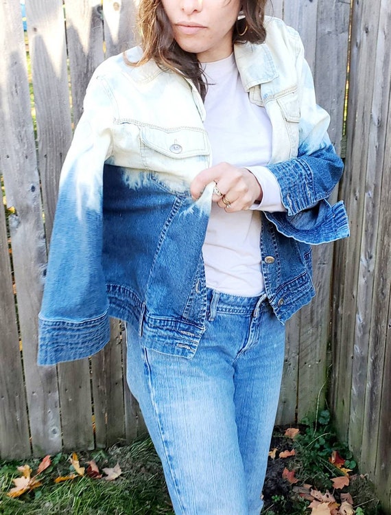 Bleached Classic Monogram Denim Jacket