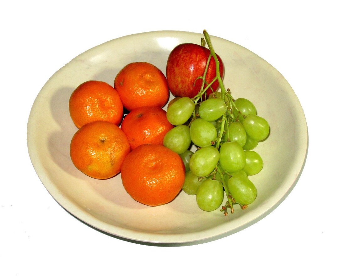 Handcrafted Stone Fruit Bowl Natural Design 10 / 25 Cm or 12 / 30cm