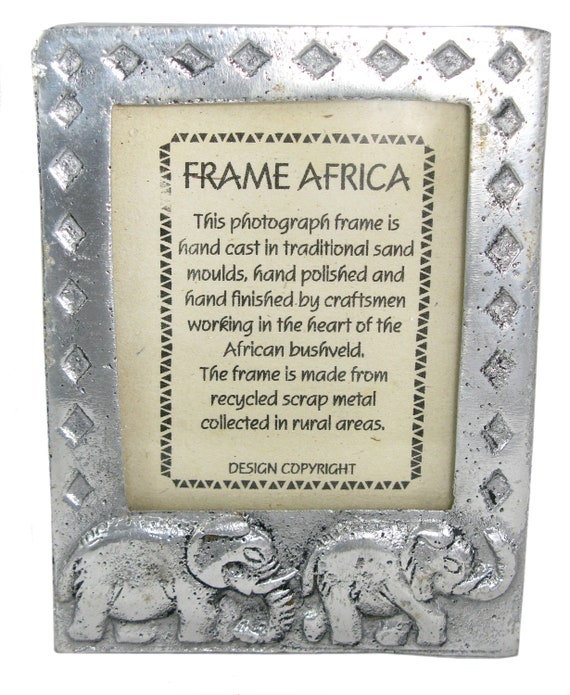 Frame Africa Hand Cast African Photo Frame Made Fro Recycled Etsy