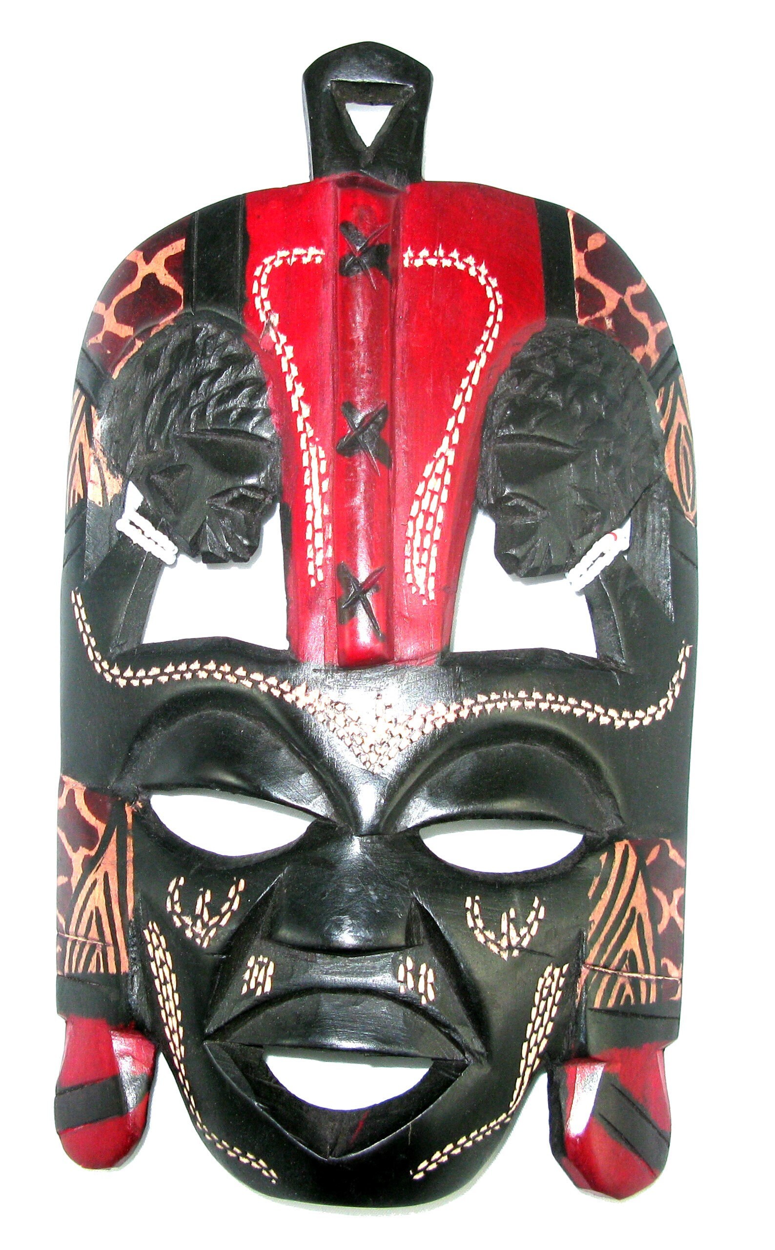 African Mask Traditional Maassai Devil Mask 9 in / 23 Cm Long Etsy