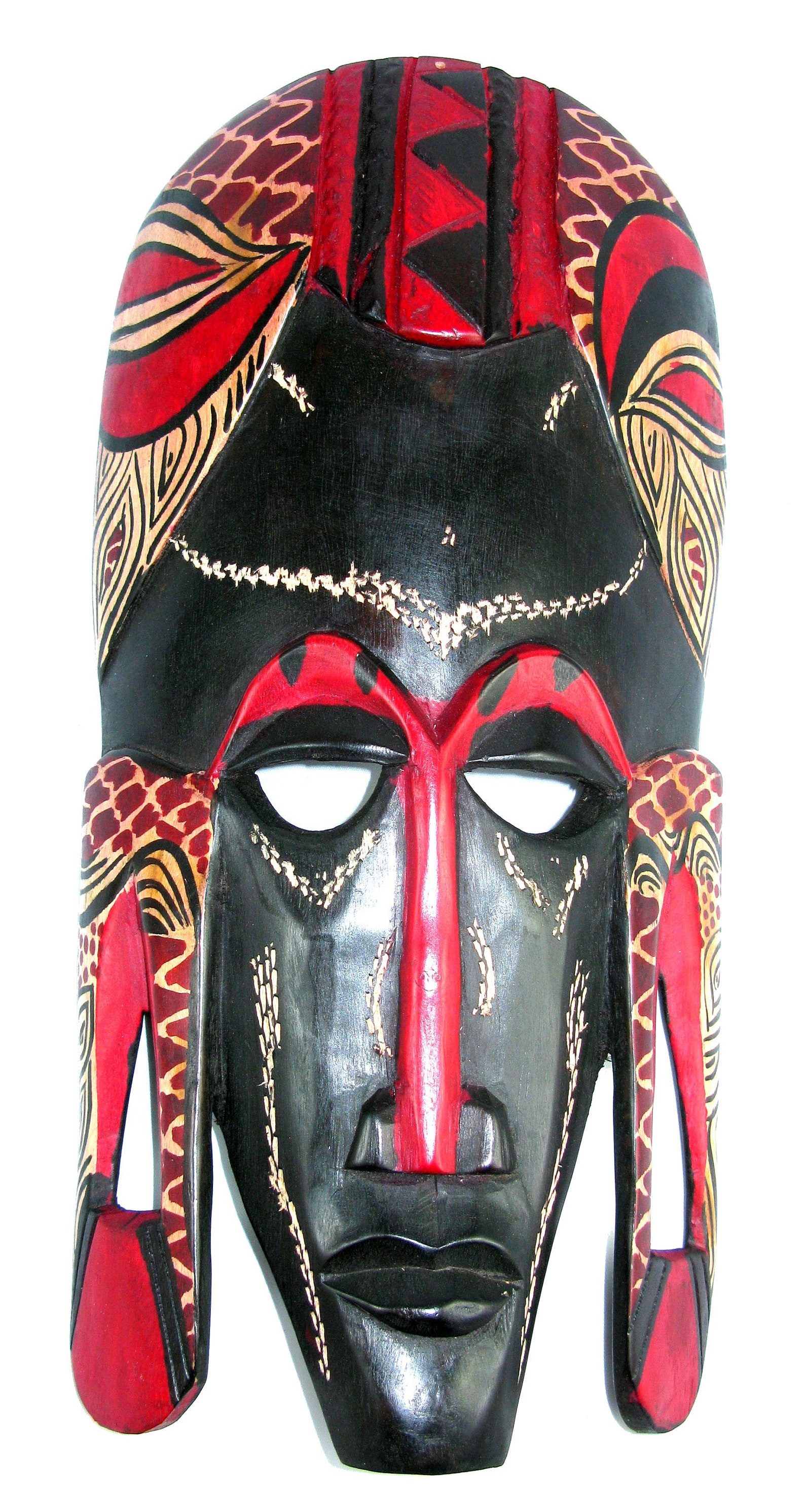 African Mask Traditional Maassai Devil Mask 9 in / 23 Cm Long Etsy