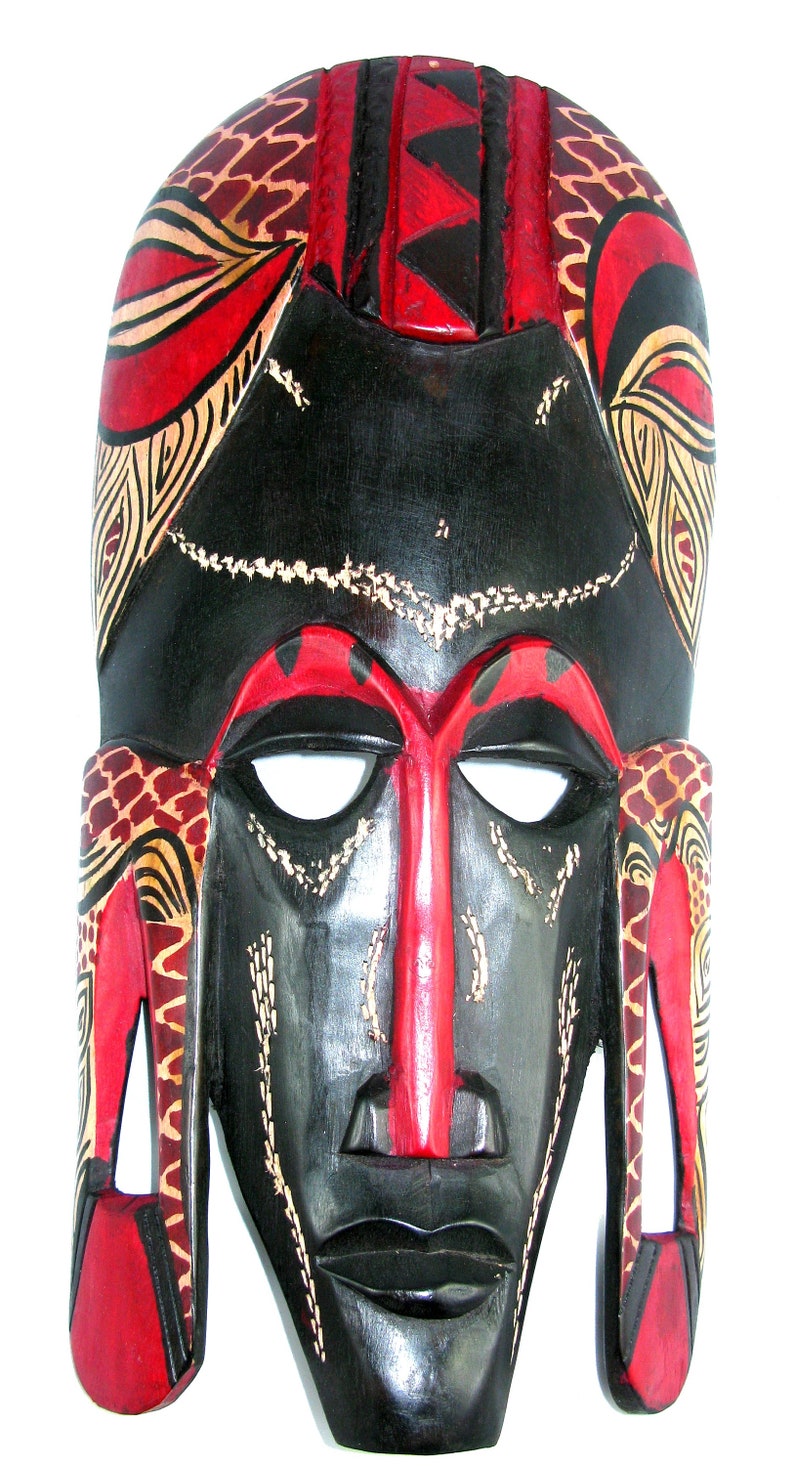 African Mask Traditional Maasai Mask Wooden Devil Mask 9 in / Etsy