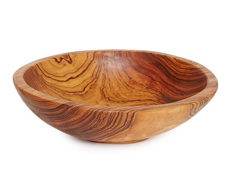 Olivewood Bowl 8 Inch 20 Cm Handcrafted Natural Wild Olivewood Etsy