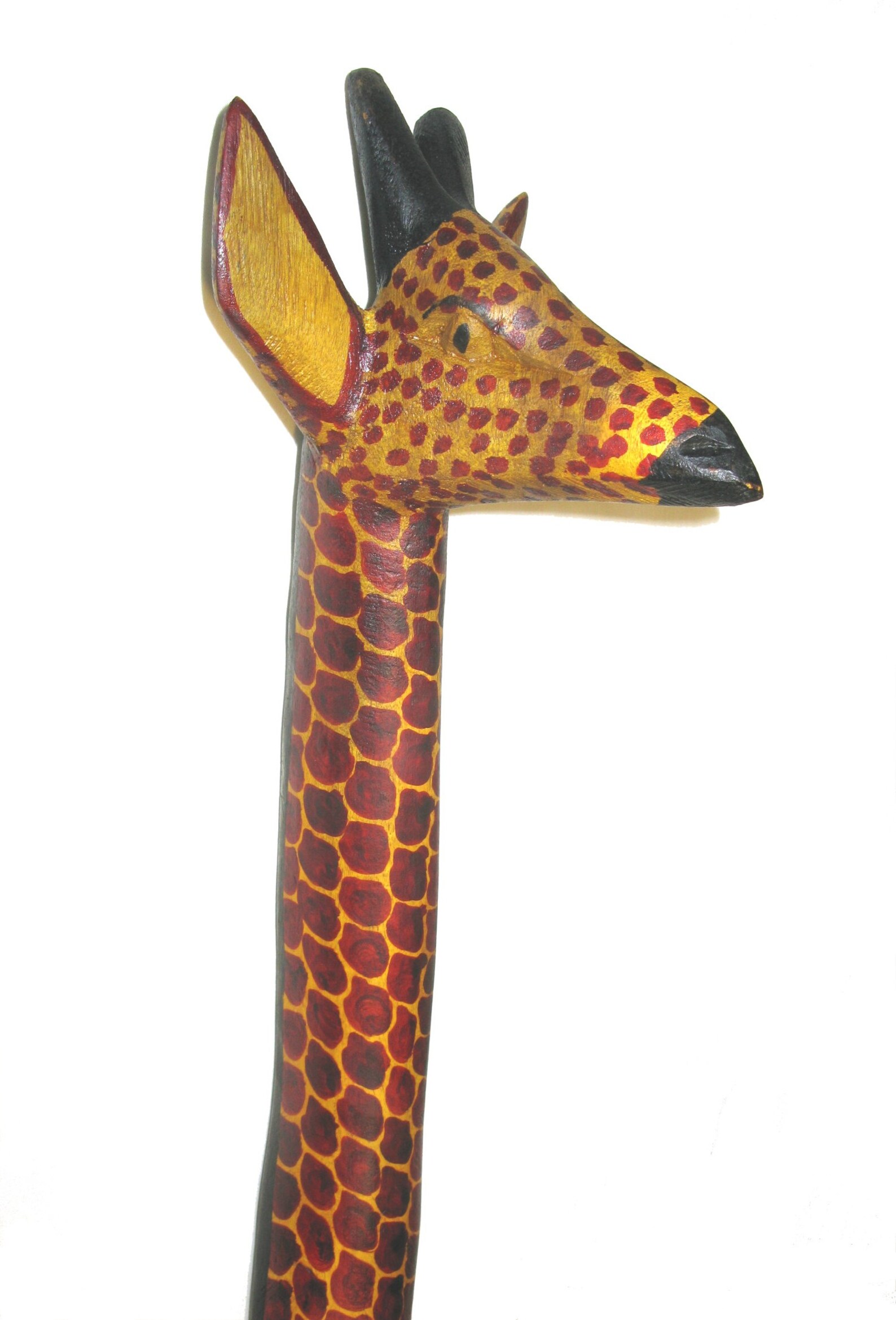 African Giraffe Carving in Wood Choose Size 4 Foot 120 Cm / Etsy UK