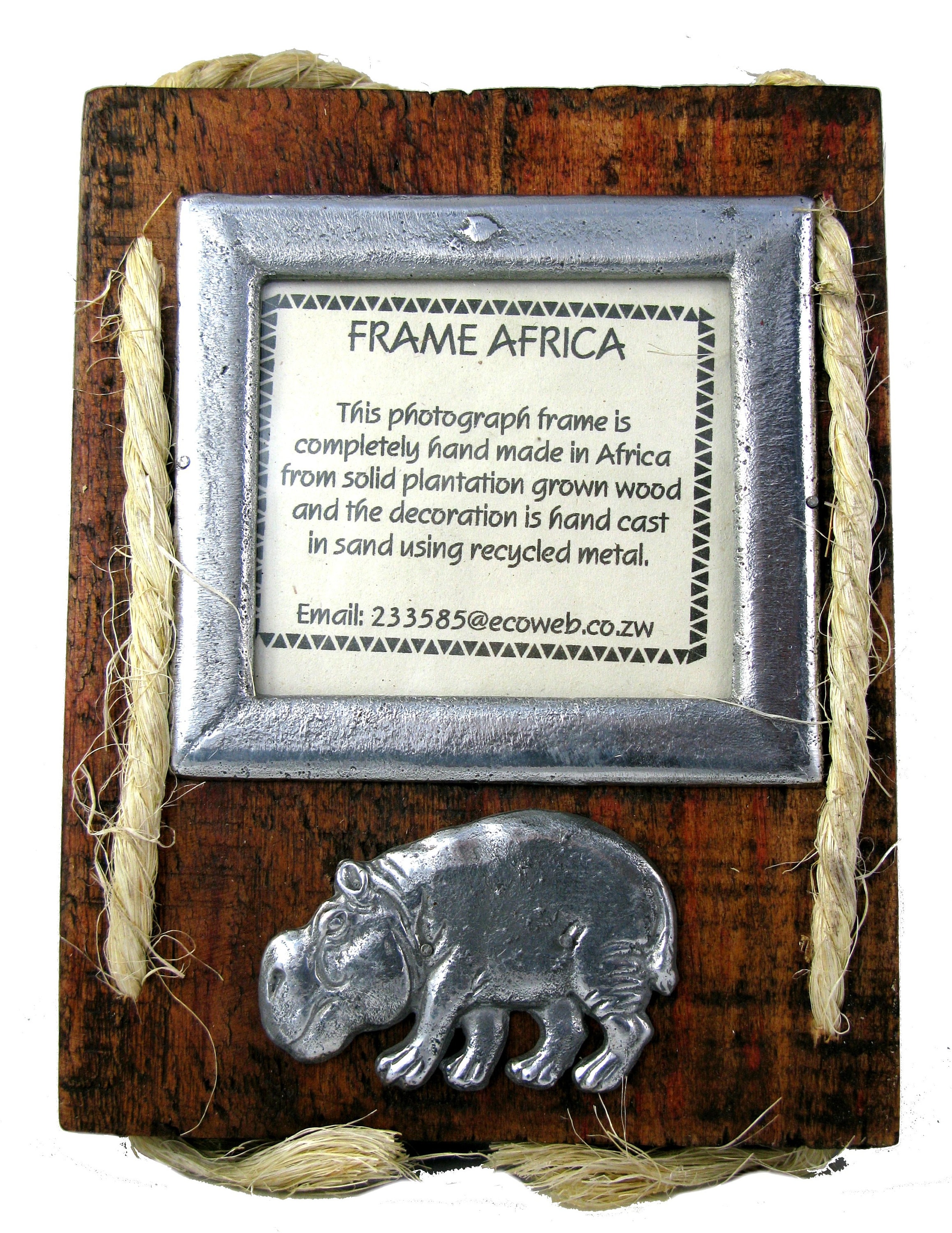 Frame Africa Hand Made Wood & Recycled Metal African Photo Etsy
