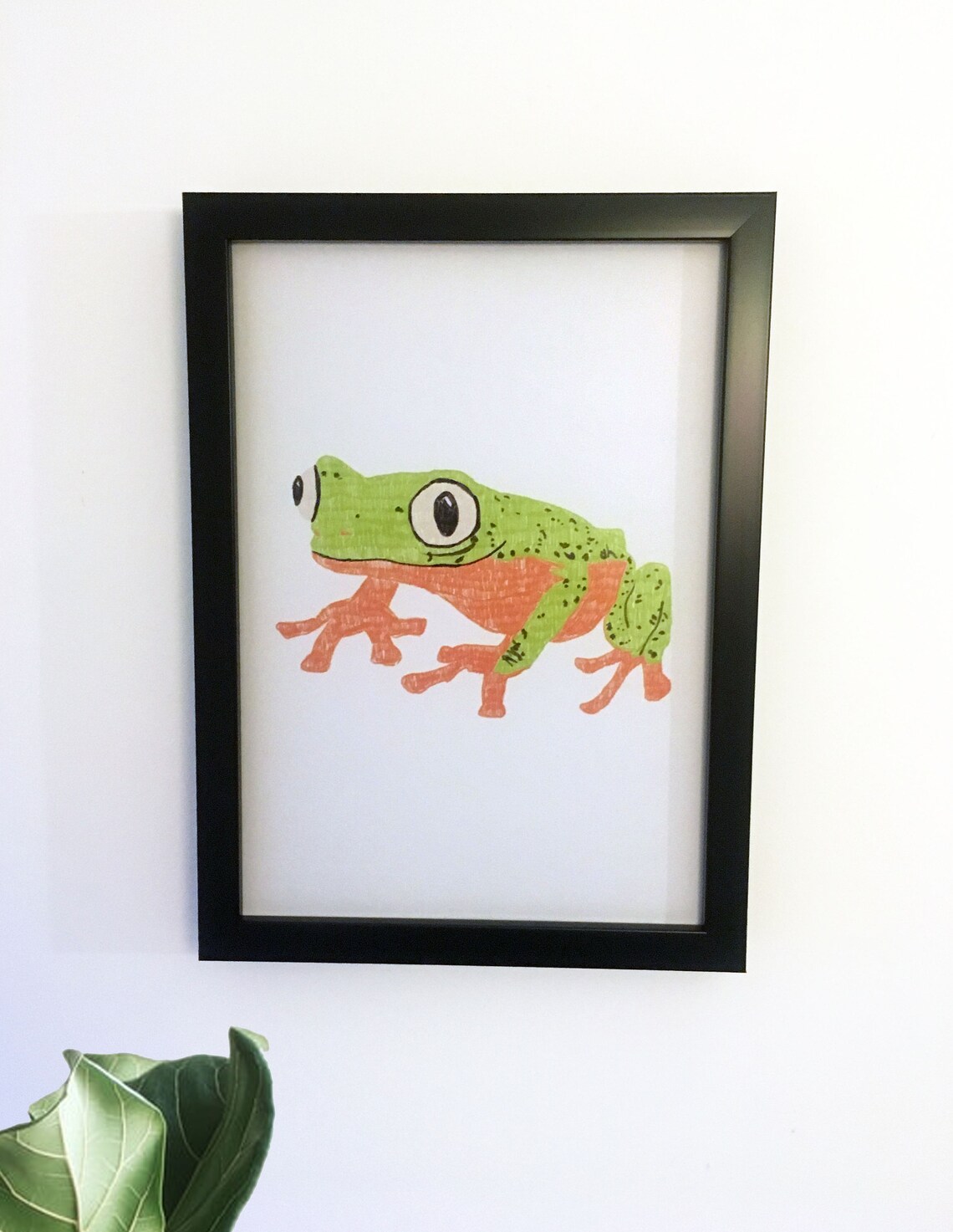 Cute Frog Art Print | Etsy