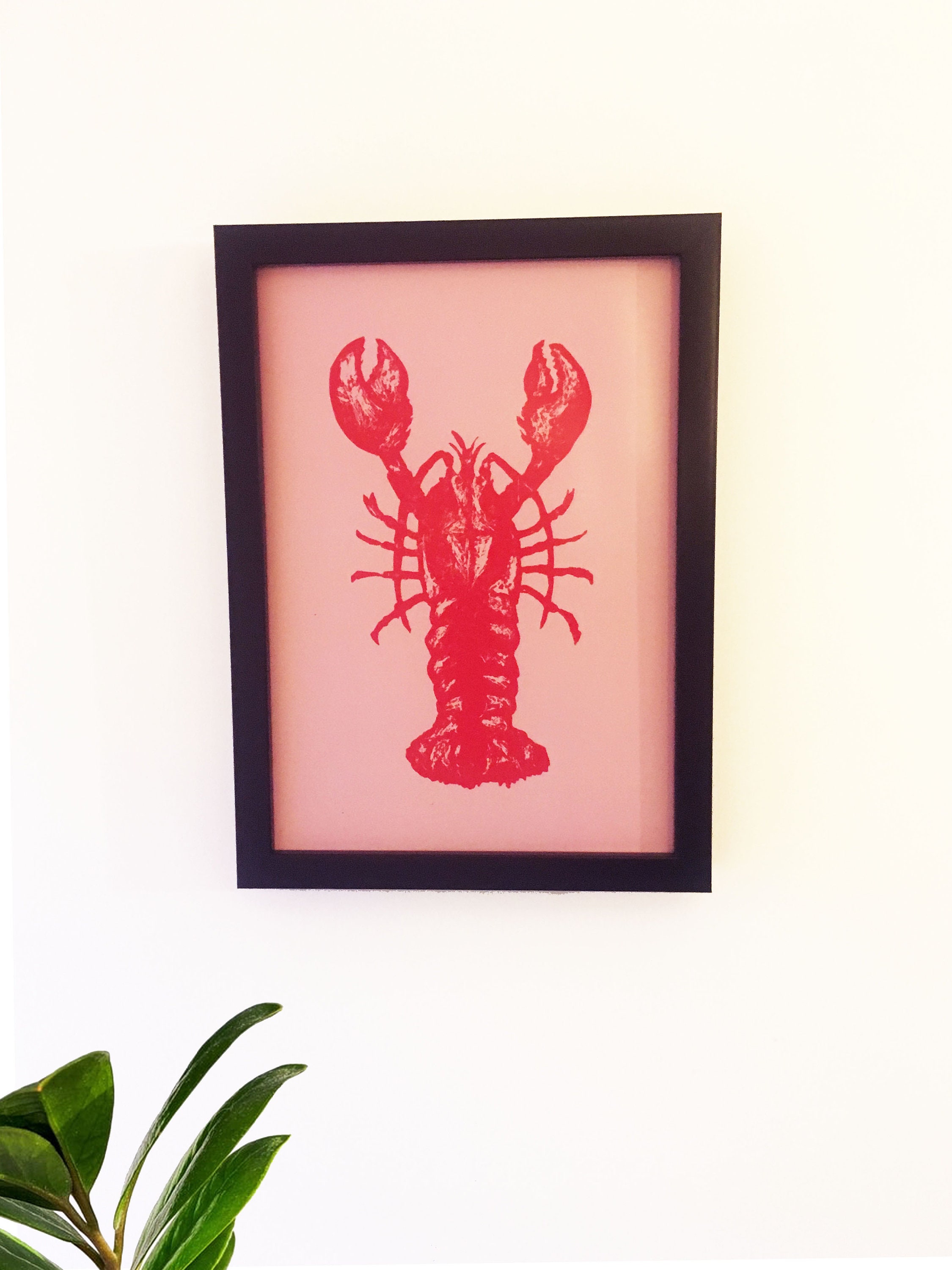 Red Lobster Lino Cut Linoprint Art Print - Etsy