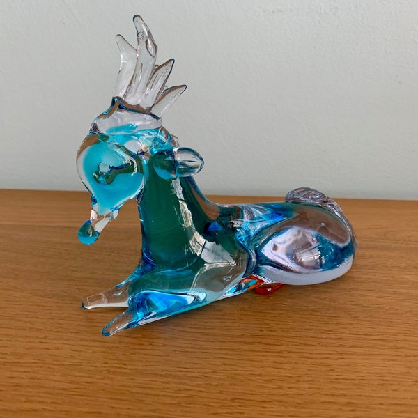 Glass Murano Deer Etsy