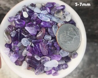Purple Amethyst Crystal Polished Tumbled Stone PE-0047 ONE ONLY CRYSTAL 