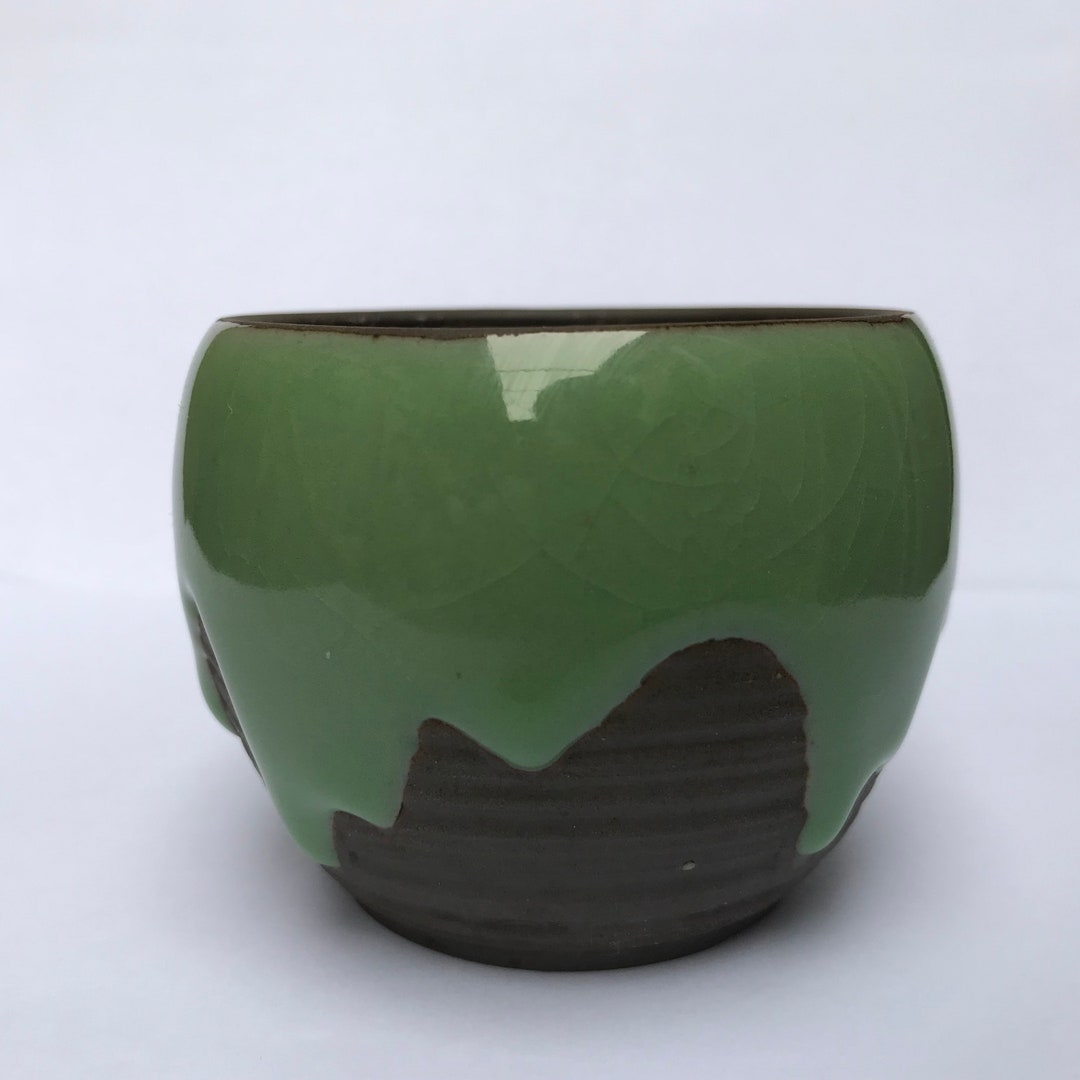 Vintage Ceramic Flower Pots, Mini Planter,home Decor,handmade,moss