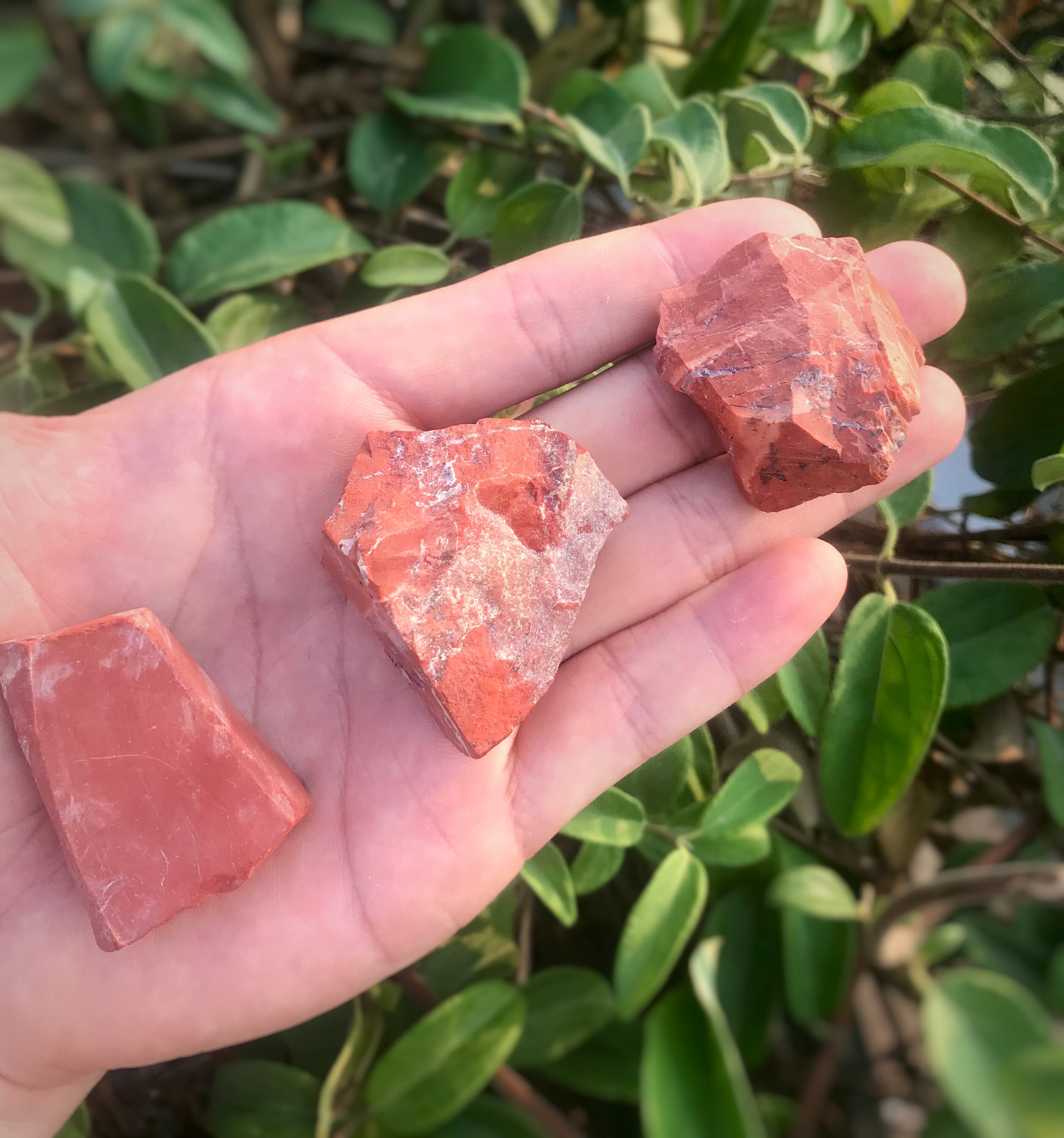 Raw Red Jasper Natural Stone Rough Mineral Chunk Red Jasper Pieces For