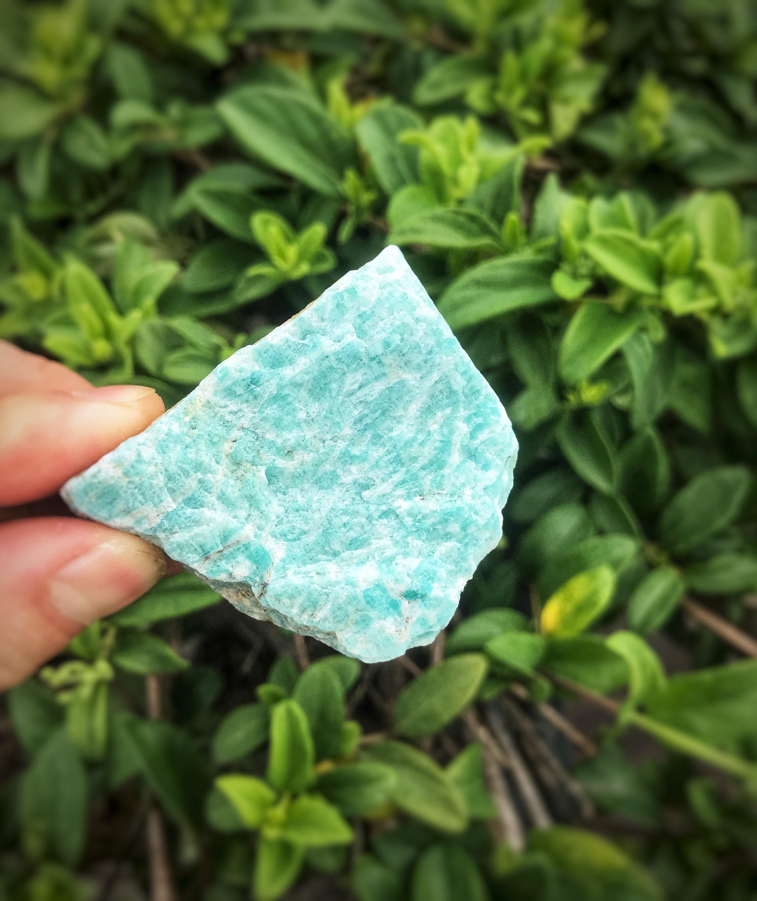 Raw Amazonite Stone Rough Light Blue Amazonite Crystal Etsy