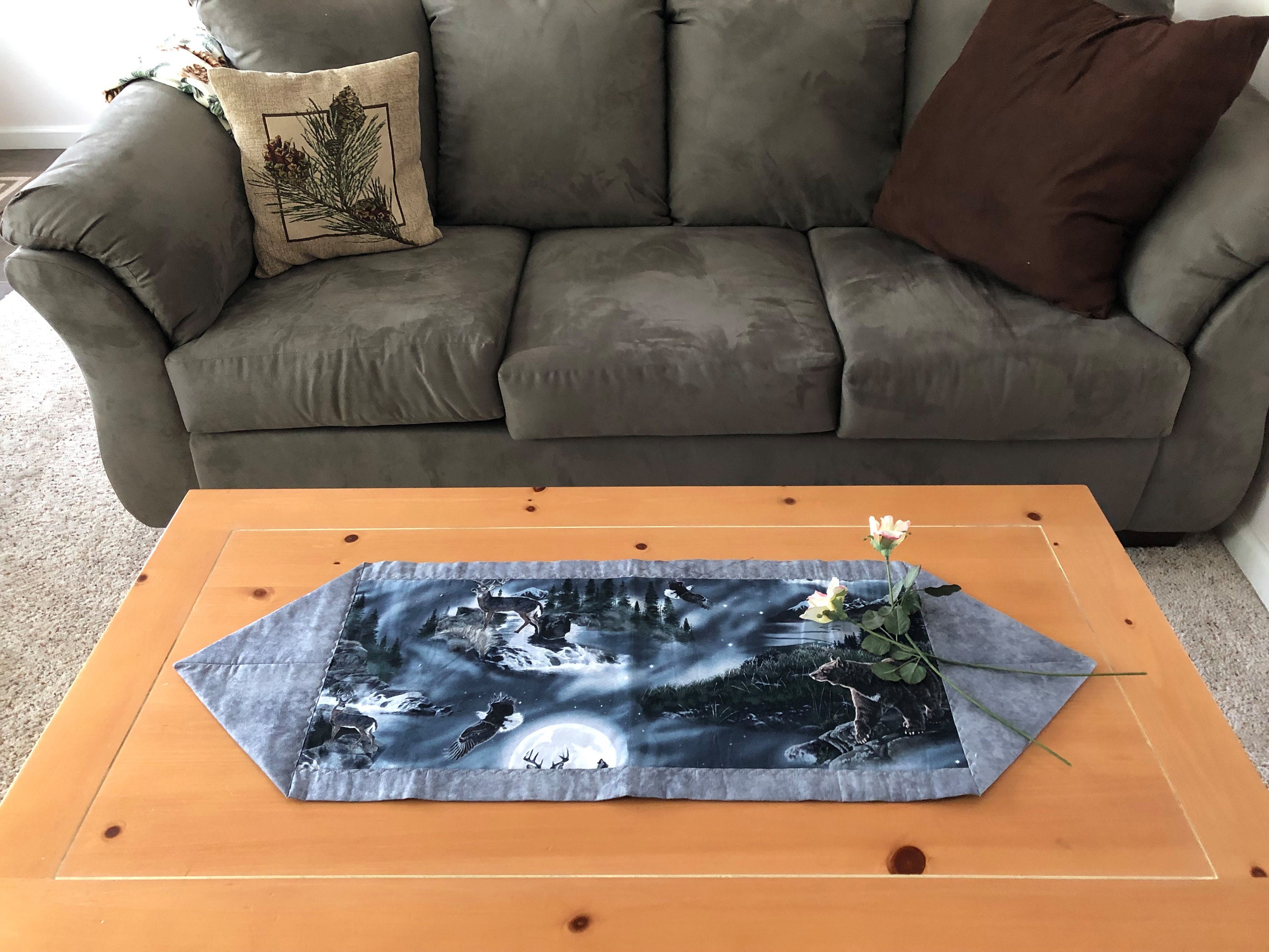 Rustic Coffee Table Rustic Table Runner Rustic Cabin Decor Etsy