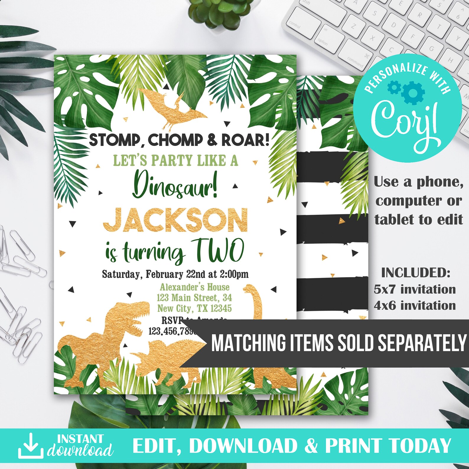 Dinosaur Adoption Certificate Adopt a Dinosaur Printable | Etsy