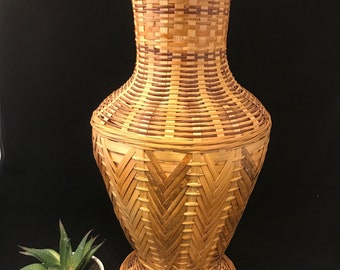 Vintage Wicker And Rattan 2 Shelf Spice Rack Cute Boho Etsy
