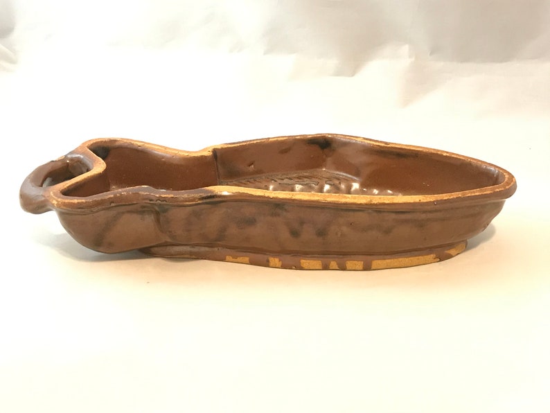 Vintage Fish Terrine Mold Antique Redware Stoneware Etsy