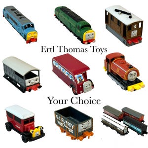 Vintage Ertl Thomas The Tank Engine Toys, Sold Individually, Die Cast Train Cars, Original Diesel, Caroline, Toby, Toad, Bertie, S C Ruffey