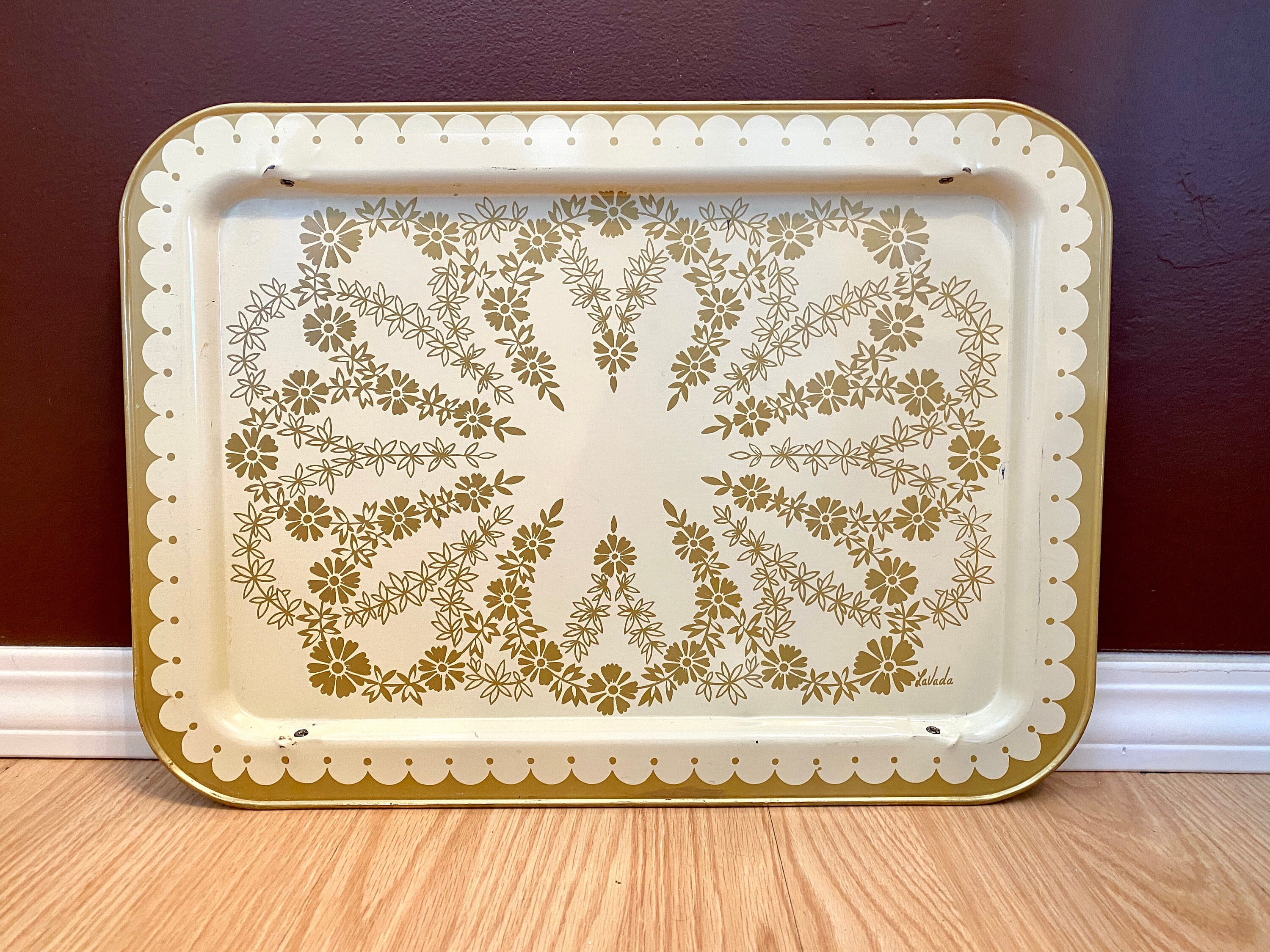 Set of Four Vintage Tupperware TV Trays / Lap Trays / Craft Trays