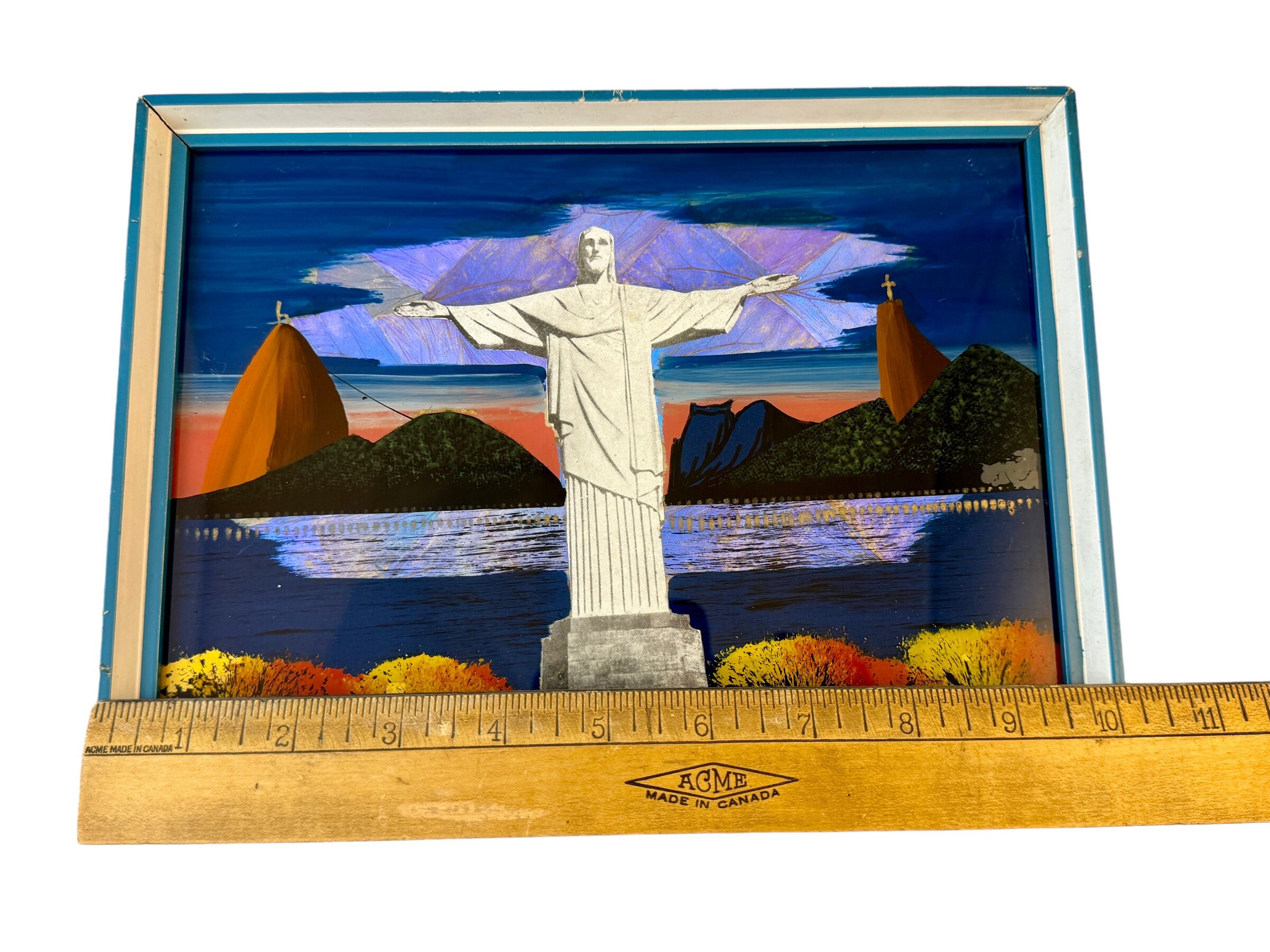Vintage Butterfly Wing Wall Hanging, Christ the Redeemer