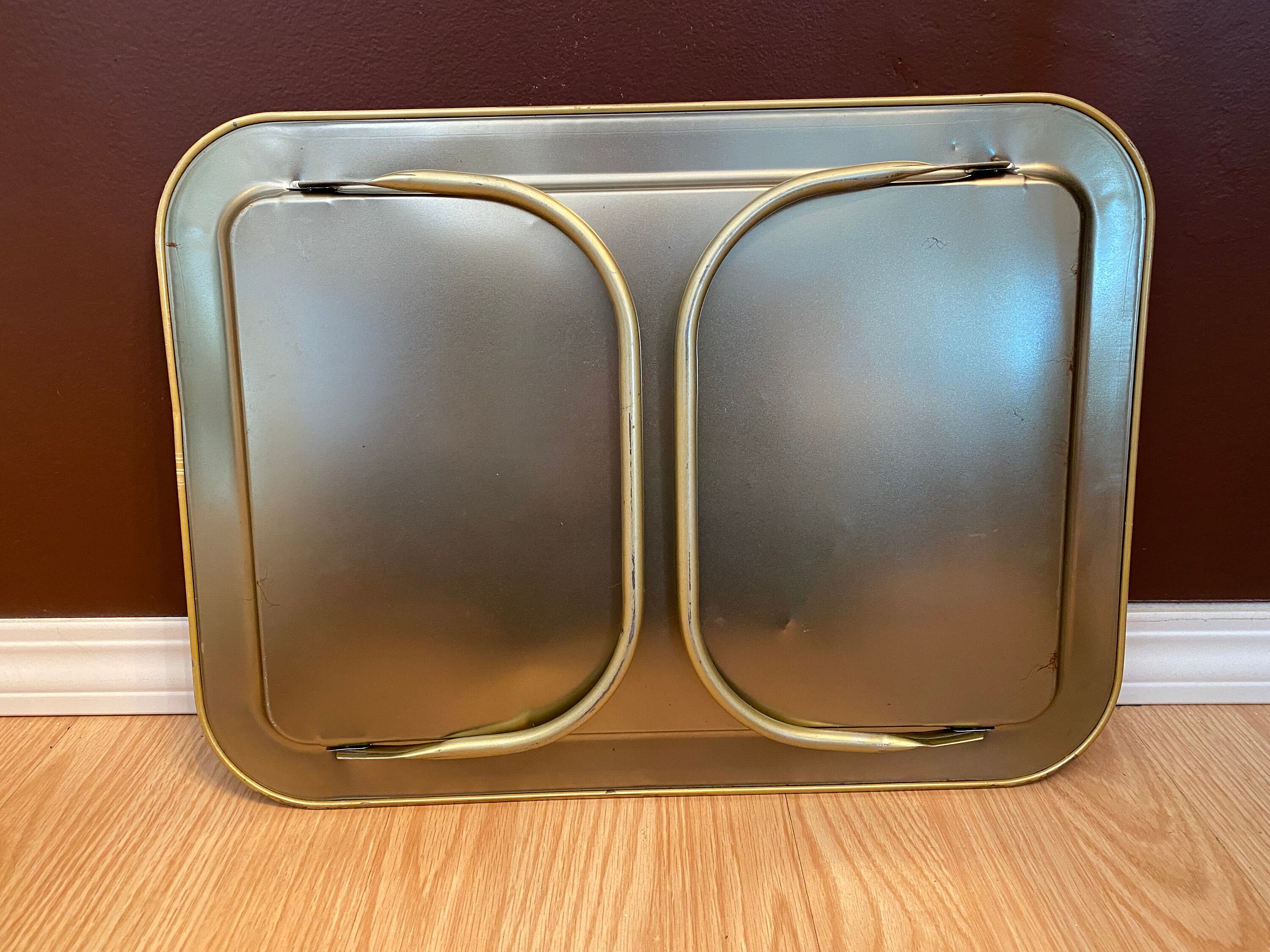 Vintage TV Tray Lavada Metal Lap Style 1960's Floral Etsy