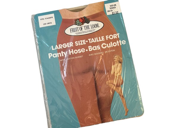 Vintage Pantyhose Fruit of the Loom Deadstock 1970's - Etsy