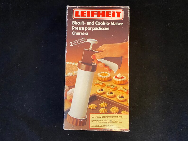 Vintage Cookie Press Leifheit Pastry Tip and Spritz Etsy