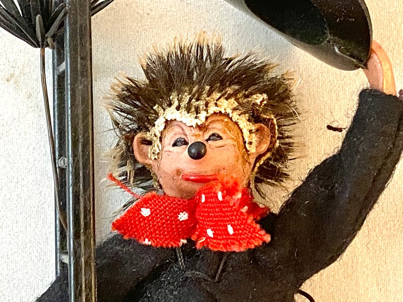 Vintage Steiff Peter Mecki Hedgehog Chimney Sweep Toy Art & Collectibles Figurines & Knick 