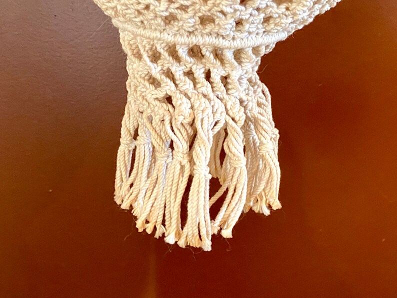 Vintage Macrame Swag Lamp Hanging Pendant Light Boho Hippie Etsy