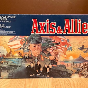 Vintage Axis and Allies Board Game, World War II History, Strategy, 1984 Milton Bradley Gamemaster Series