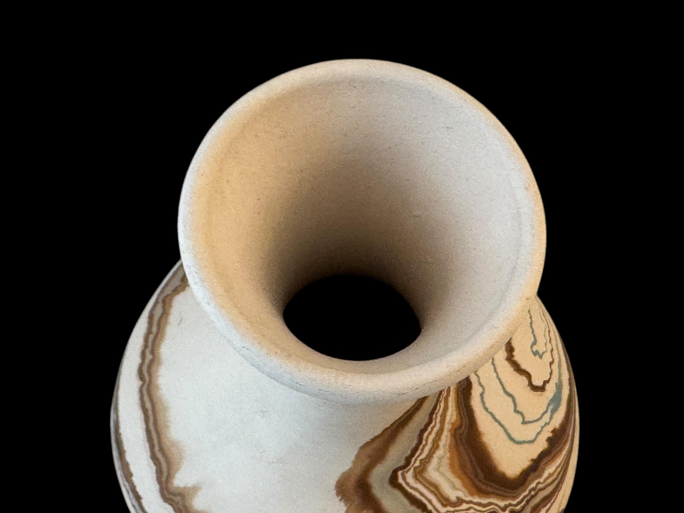 Vintage Nemadji Pottery Vase, 6.5