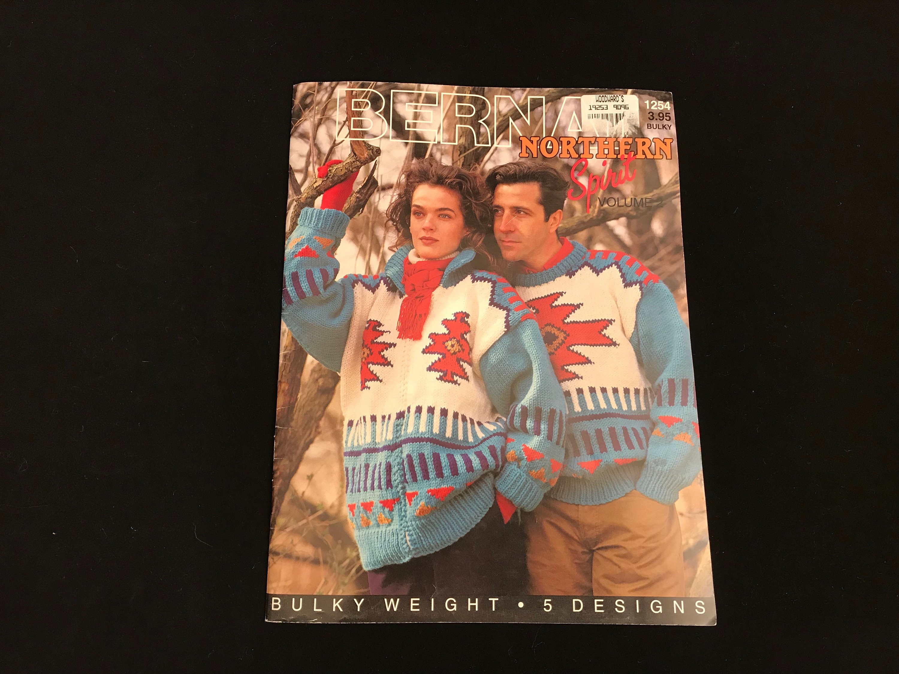 Vintage Sweater Knitting Pattern Book Sweaters Bernat Etsy