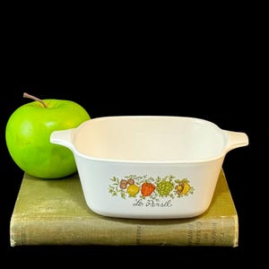 Vintage Corning Ware Spice of Life Petite Pan, Le Persil Individual Casserole Dish, Corningware Serving Bowl, P-43-B 700mL