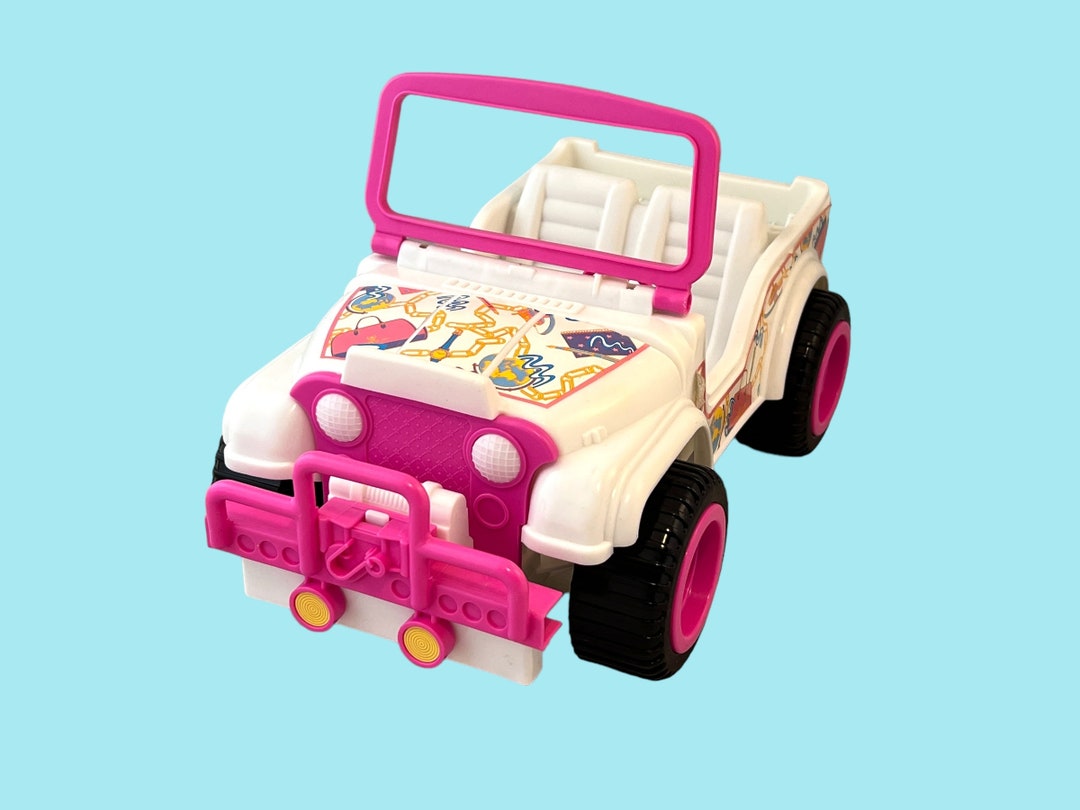 Vintage Barbie Jeep, Beach Party Blast, 1980's White Plastic Toy Vehicle for Dolls Etsy