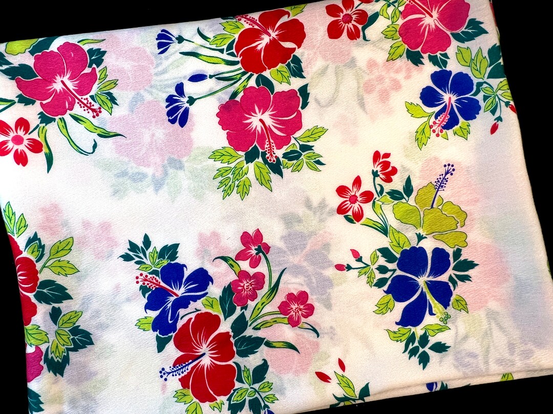 ヴィンテージハワイアンファブリック、滑らかなアクリルバーククロス