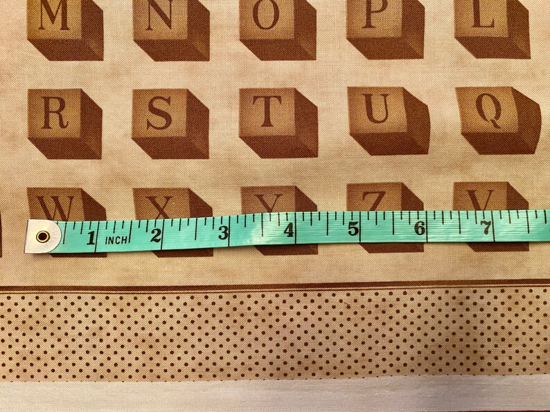 Letter Tile Fabric Word Game Sewing Quilting Material Etsy Australia