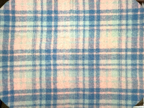 Glentana チェック柄ブランケット スコットランド製 モヘア混