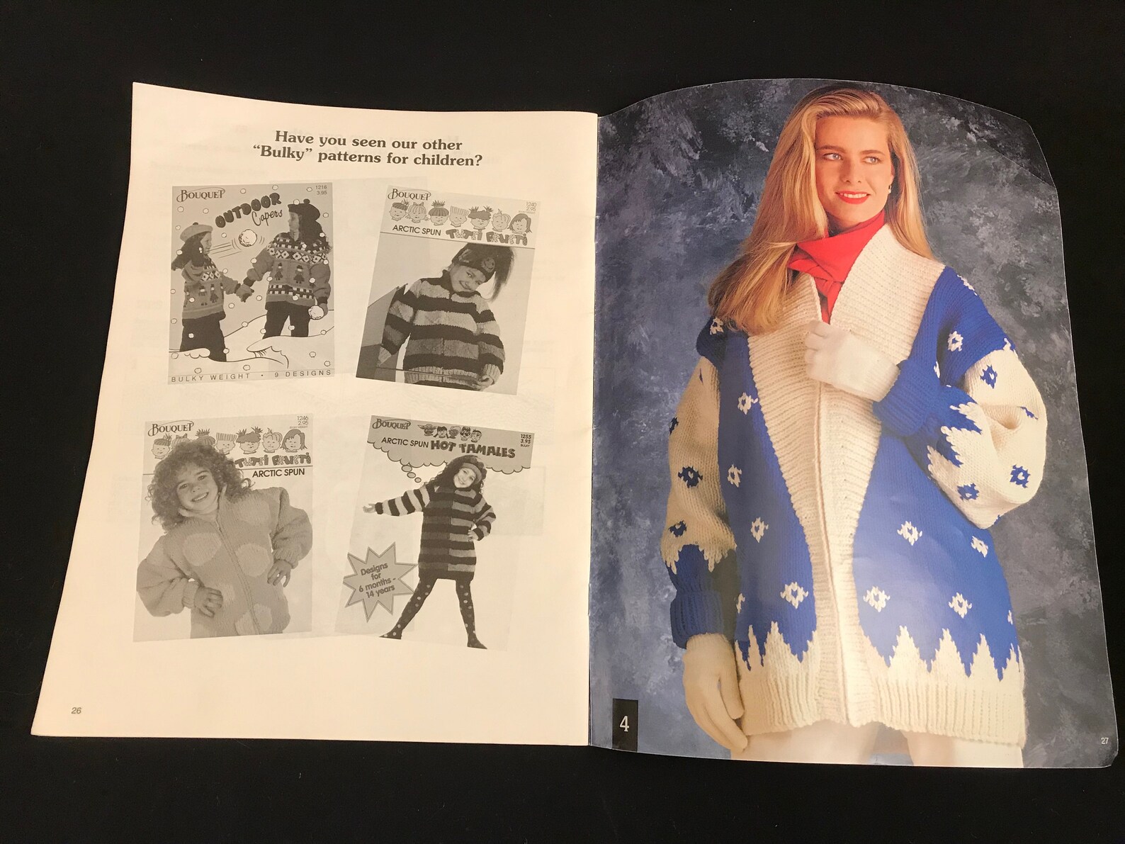 Vintage Sweater Knitting Pattern Book Sweaters Bernat Etsy