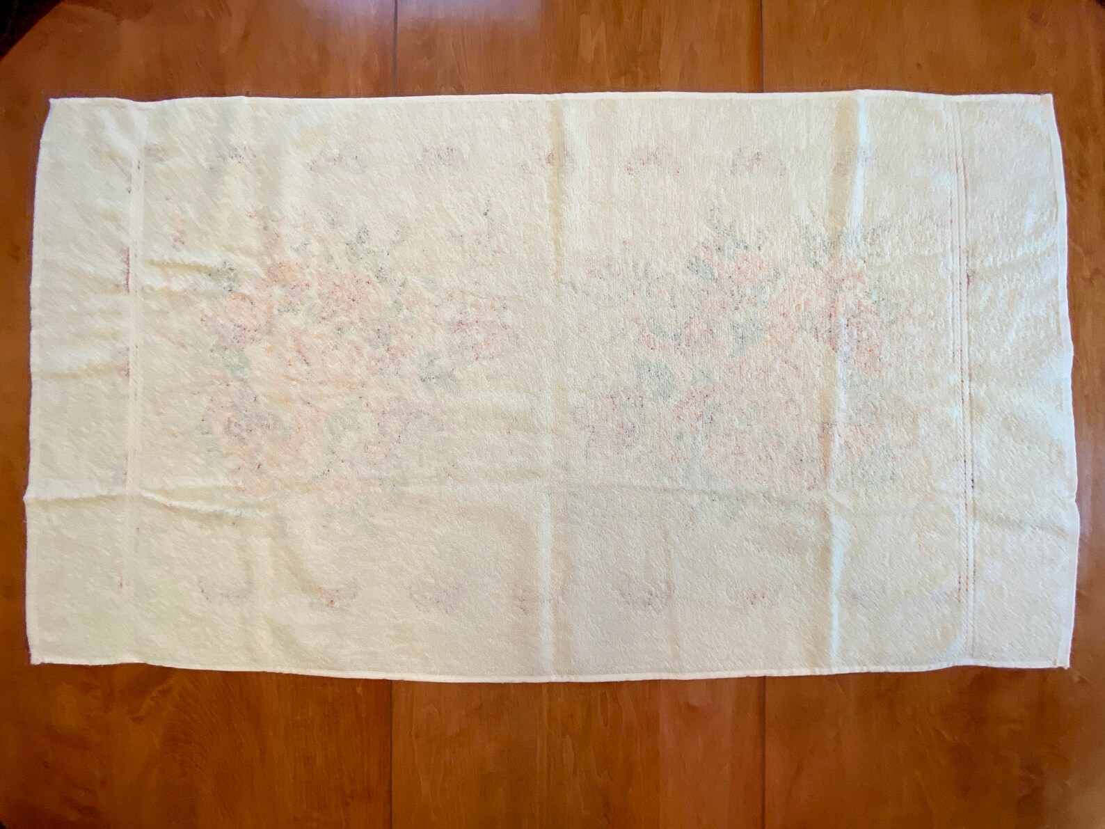 Toalla vintage estampado floral de mariposa amarillo pálido | Etsy